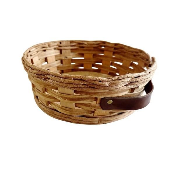 Pyrex Wicker Woven Basket Round Casserole Dish Holder with Handles 2 QT - Picture 6 of 8